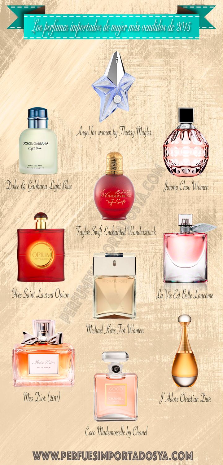 perfumes importados de mujer más vendidos